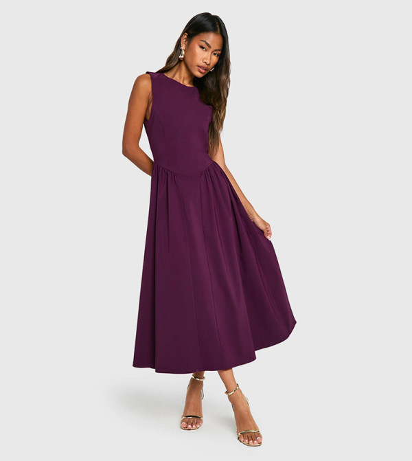 boohoo - Outlet  - Purple Midi Dresses