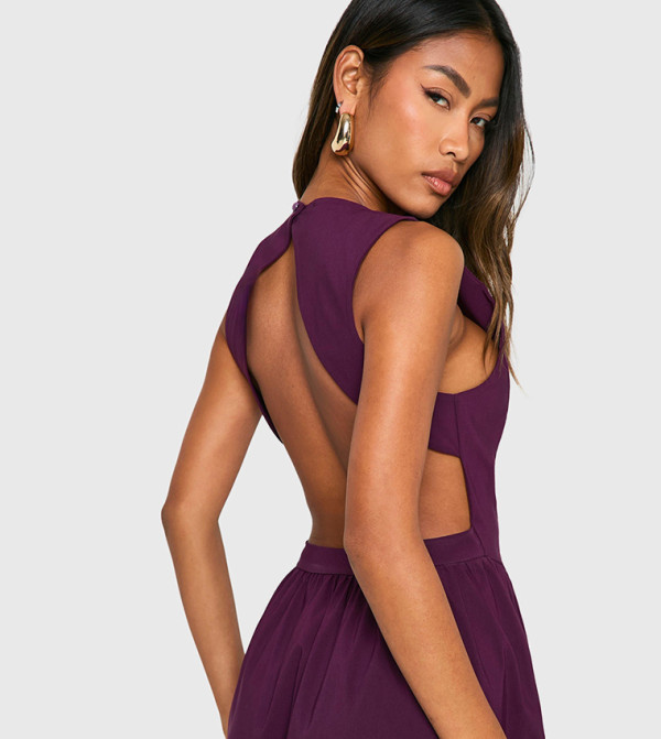 boohoo - Outlet  - Purple Midi Dresses