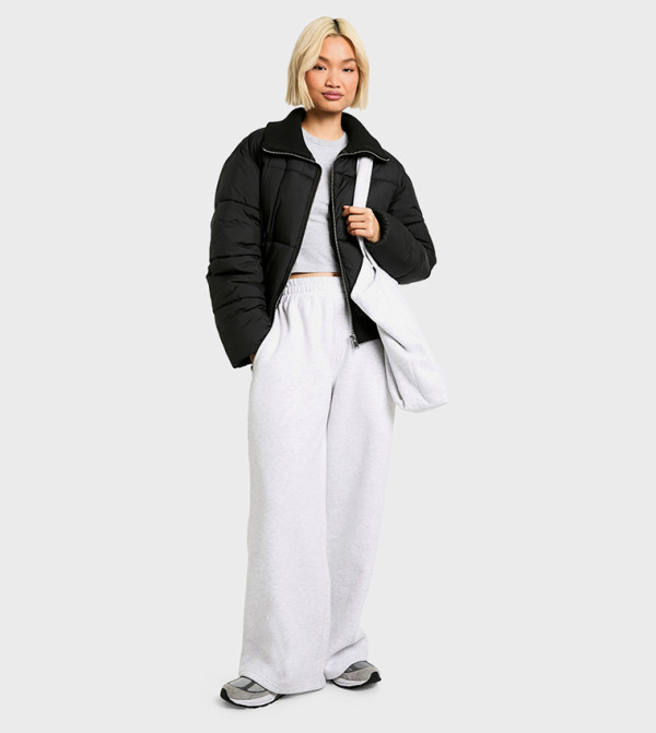 boohoo - Express  Puffer & Quilted Jackets - Black Puffer & Quilted Jackets