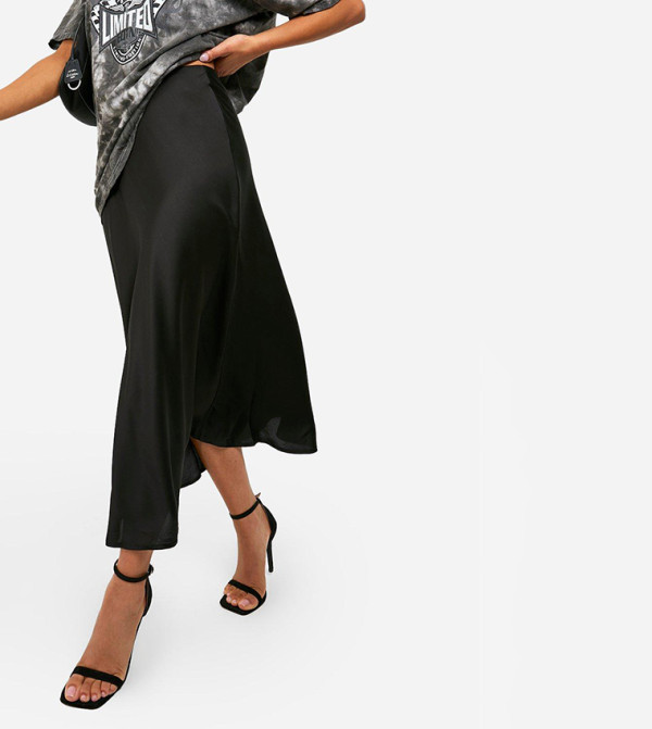 boohoo  Maxi Skirts - Black Maxi Skirts