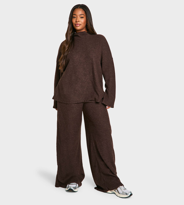 boohoo  Co-Ord Sets - Brown Sleepwear