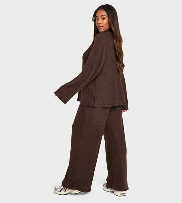 boohoo  Co-Ord Sets - Brown Sleepwear