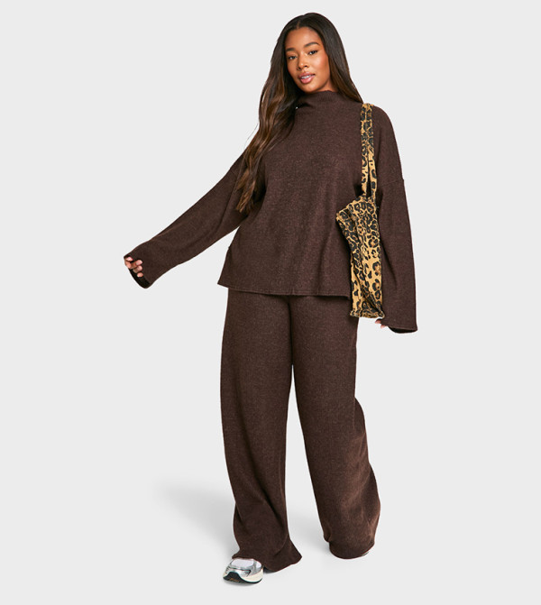 boohoo  Co-Ord Sets - Brown Sleepwear