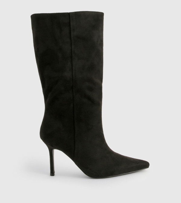 بوهو - إكسبرس  بوت كالف - أسود Mid Calf Boots