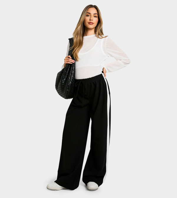 بوهو - اوتليت  ملابس حوامل - أسود سراويل و ليقنز