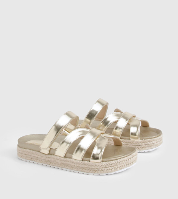 boohoo - Outlet  - Gold Platforms