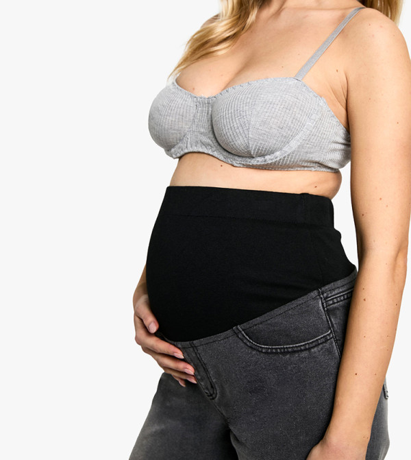 boohoo - Express  Maternity Clothing - Grey Jeans