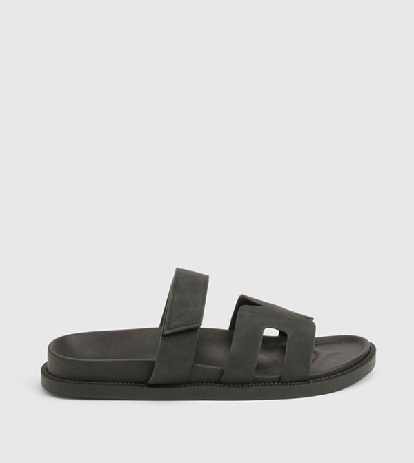 بوهو  صنادل - أسود صندل