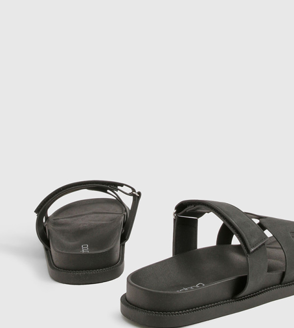 بوهو  صنادل - أسود صندل