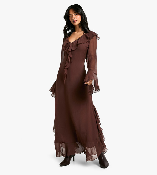 boohoo boohoo - Brown Casual Dresses