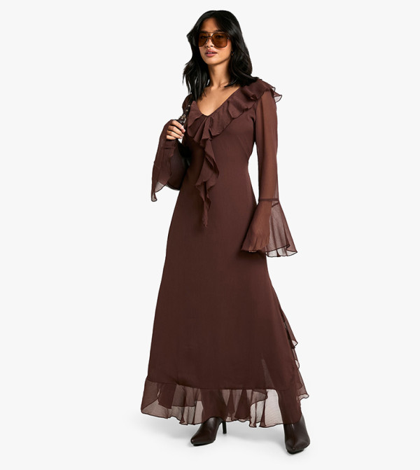 boohoo boohoo - Brown Casual Dresses
