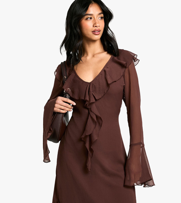 boohoo boohoo - Brown Casual Dresses