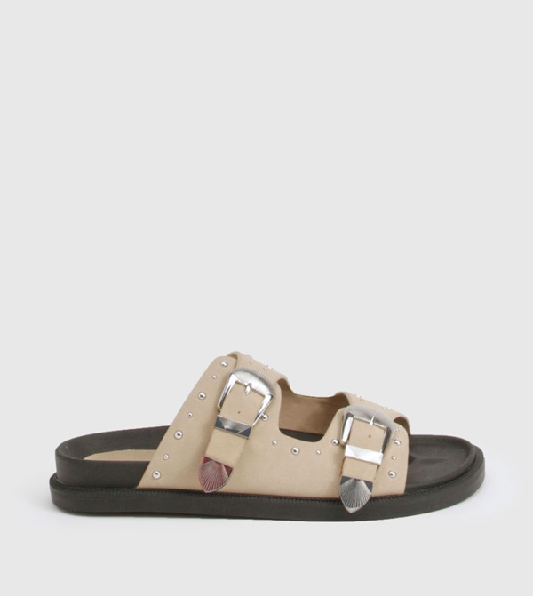 boohoo - Outlet  - Beige Flat Sandals