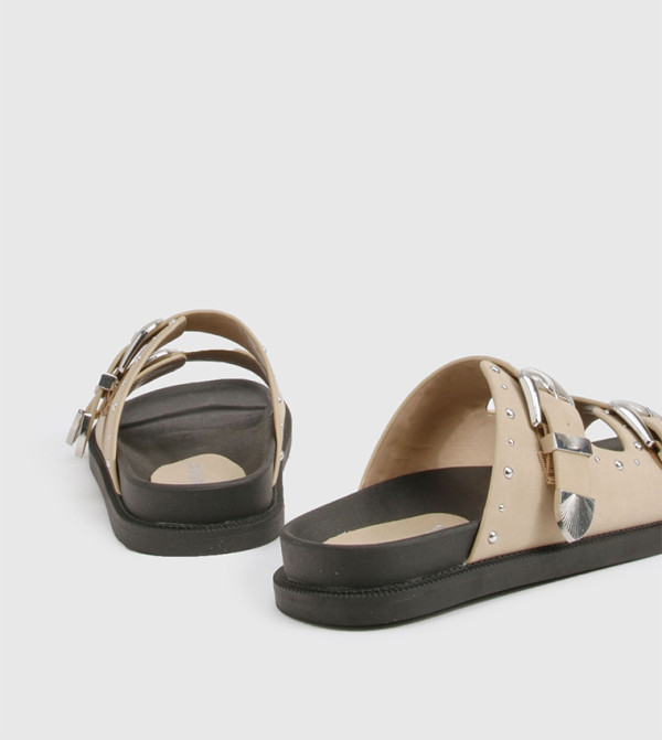 boohoo - Outlet  - Beige Flat Sandals