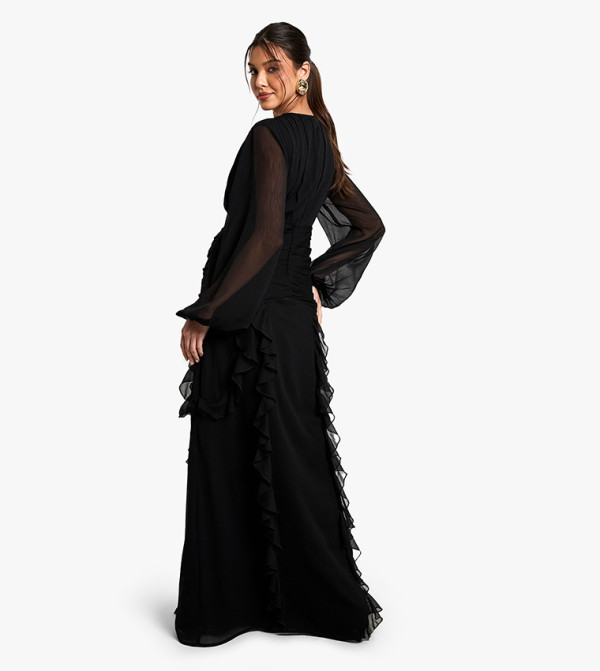 boohoo  maxi-summer-edits - BLACK Maxi Dresses