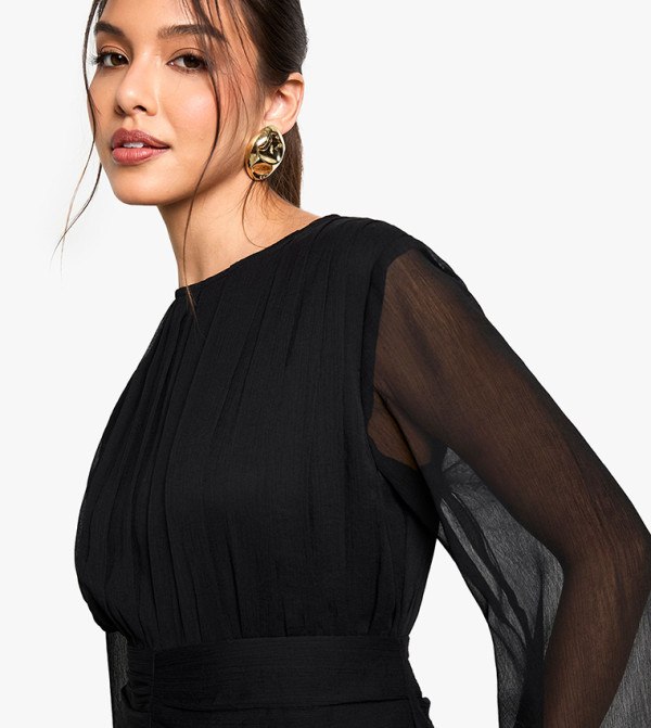 boohoo  maxi-summer-edits - BLACK Maxi Dresses