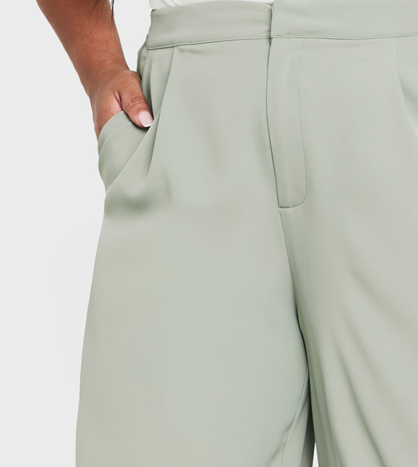 بوهو - اوتليت مقاس كبير - أخضر سراويل و ليقنز