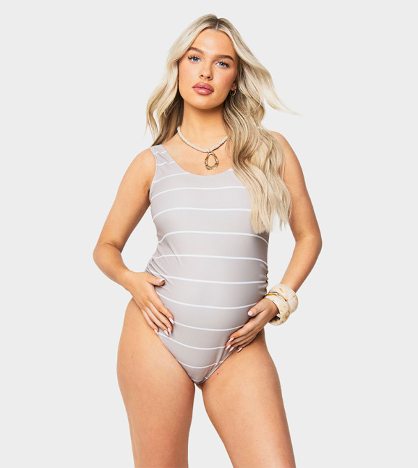 boohoo  Clothing - Beige Swimwear