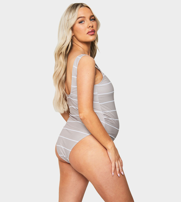 boohoo  Clothing - Beige Swimwear