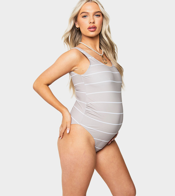 boohoo  Clothing - Beige Swimwear