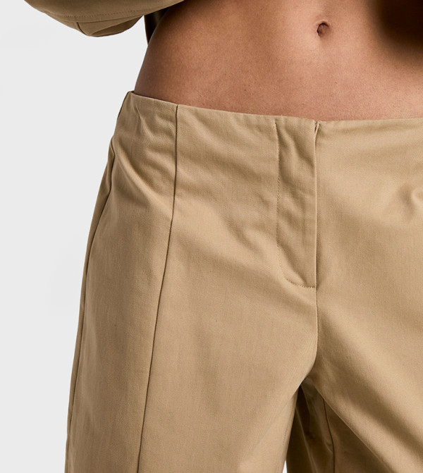 boohoo  Pants & Leggings - Beige Casual Pants