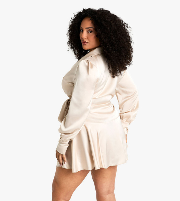boohoo - Express  Plus Size - Beige Dresses