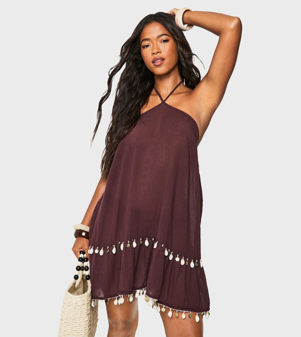 boohoo  Swimwear - Brown Beachwear & Accessories