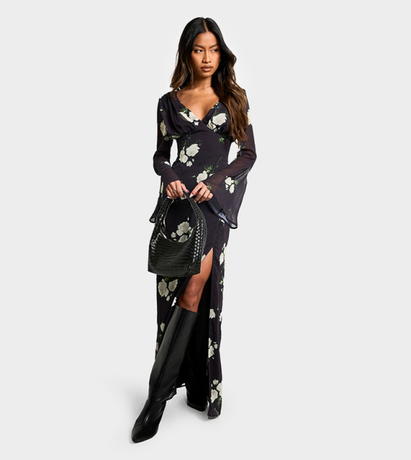 boohoo  modest-dressing - Black Casual Dresses