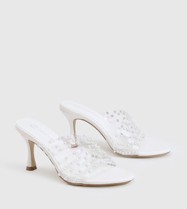 بوهو - اوتليت بوهو - اوتليت - أبيض  كعب