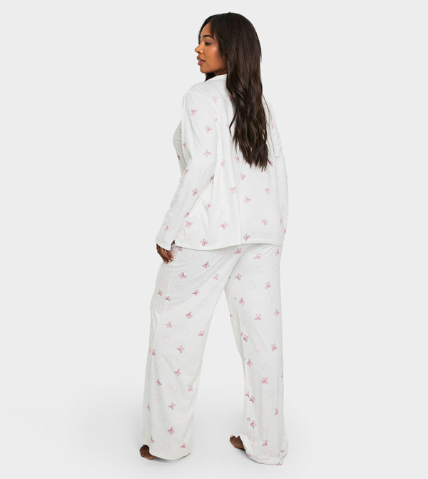 boohoo - Express  Plus Size - White Sleepwear