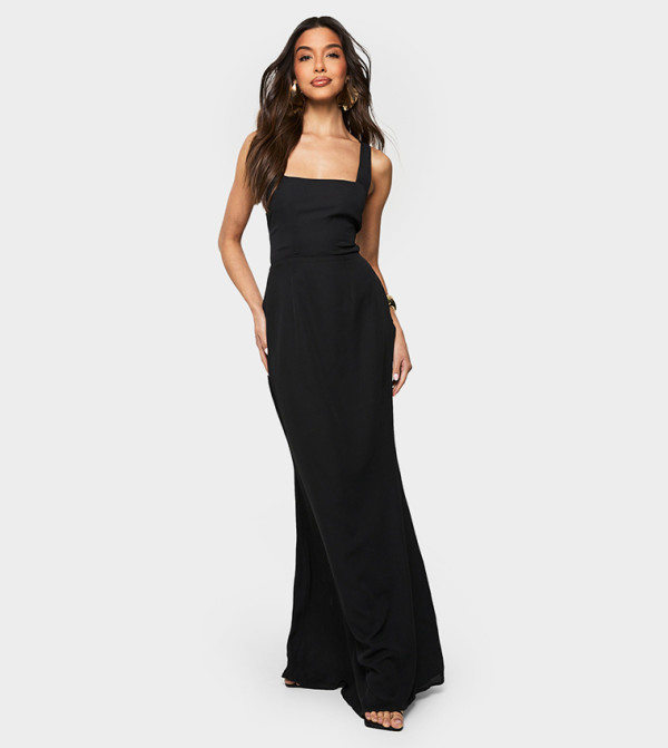 بوهو - إكسبرس  romance-lace-edits - أسود Maxi Dresses