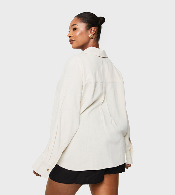 بوهو - اوتليت مقاس كبير - بيج T-Shirts & Shirts