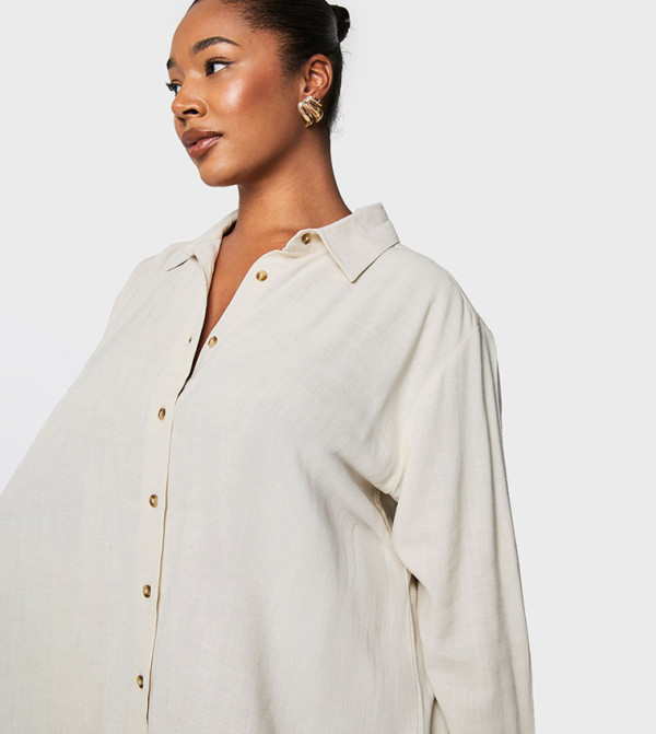 بوهو - اوتليت مقاس كبير - بيج T-Shirts & Shirts