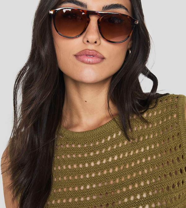 boohoo Sunglasses - Brown undefined