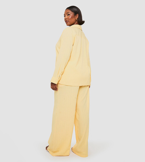 boohoo Pants & Leggings - Yellow Pants & Leggings