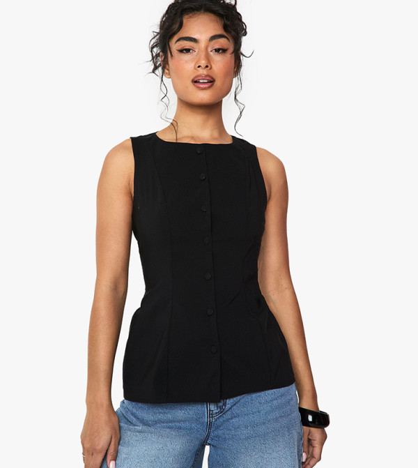 بوهو بوهو - أسود معاطف للخصر