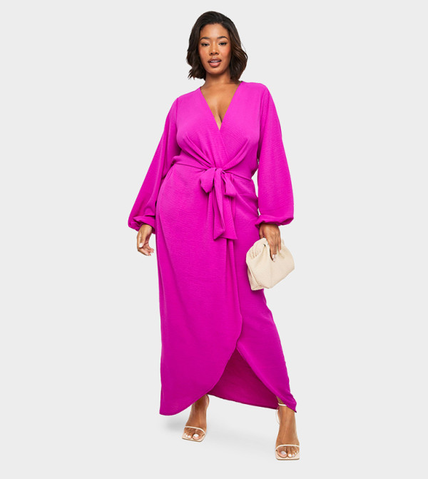 بوهو - اوتليت مقاس كبير - وردي فساتين