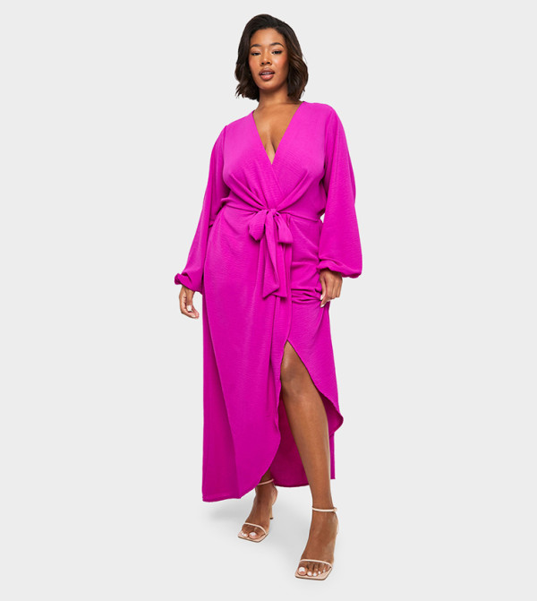 بوهو - اوتليت مقاس كبير - وردي فساتين