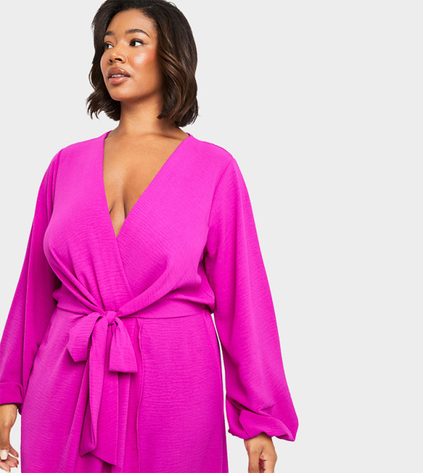 بوهو - اوتليت مقاس كبير - وردي فساتين