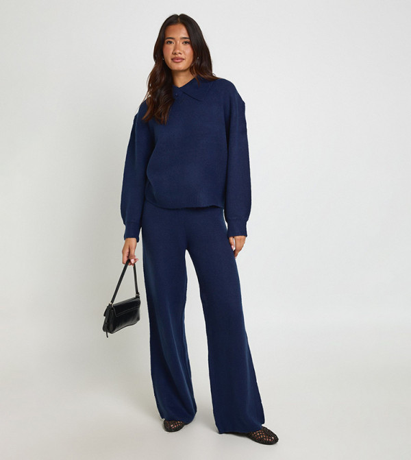 بوهو  أطقم متناسقة - كحلي Co-Ord Set