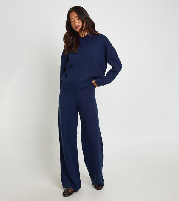بوهو  أطقم متناسقة - كحلي Co-Ord Set