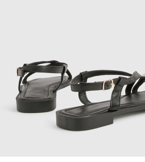 بوهو - اوتليت بوهو - اوتليت - أسود Flat Sandals