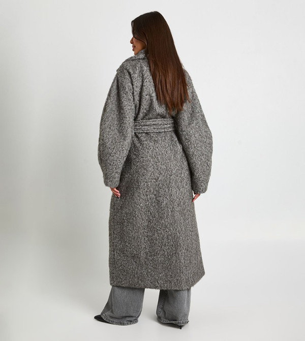 boohoo  Clothing - Grey Overcoats