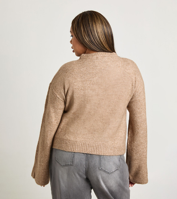 boohoo  Sweaters & Cardigans - Beige Sweaters & Cardigans