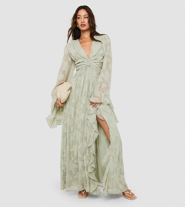 boohoo romance-lace-edits - Green Casual Dresses