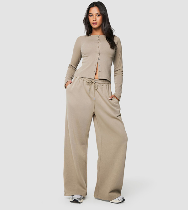 boohoo  Co-Ord Set - Khaki Co-Ord Set