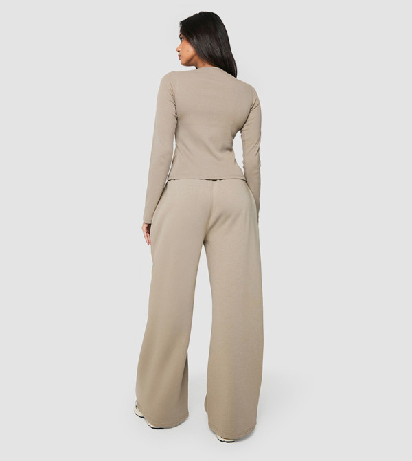 boohoo  Co-Ord Set - Khaki Co-Ord Set