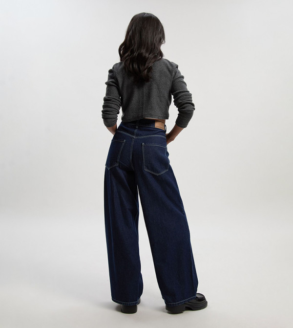 boohoo boohoo - Blue Wide Leg Jeans