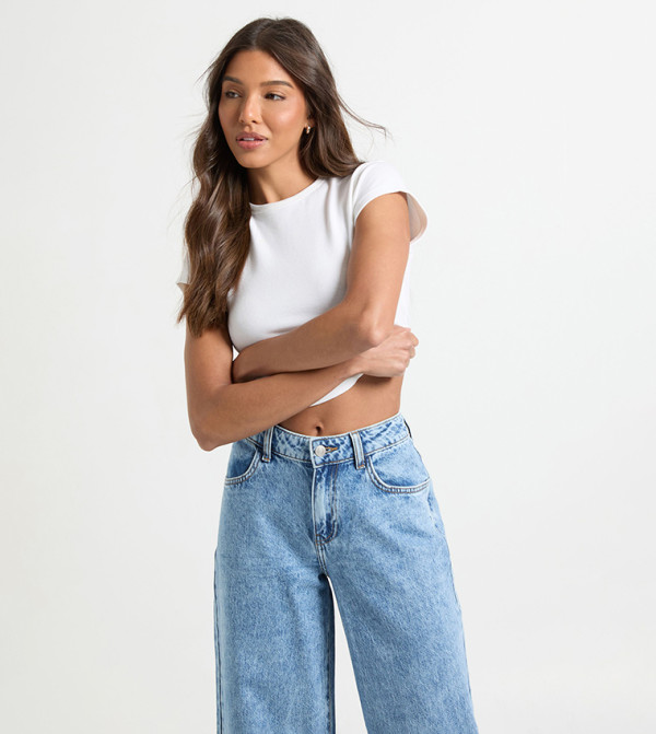 boohoo boohoo - Blue Boyfriend jeans