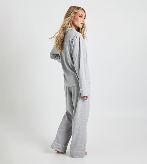 بوهو  vacation-loading-w - رمادي Pyjama Set
